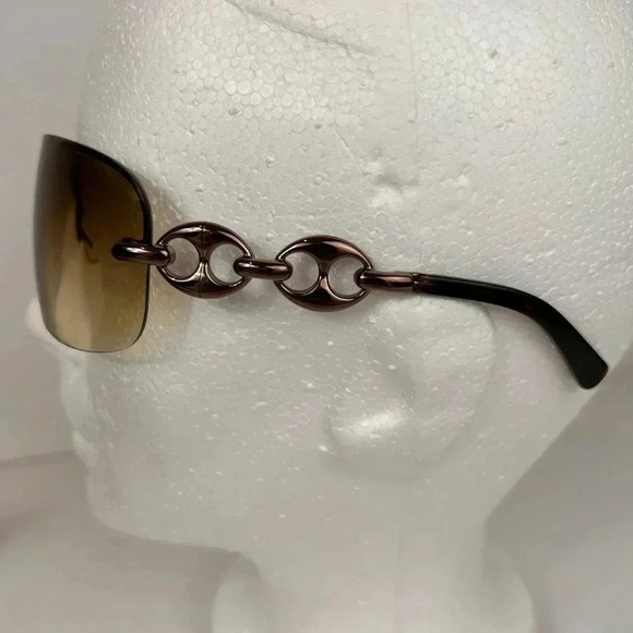 Gucci Sunglasses Marina Chain Semi Rimless Brown GG2772/S 74-01-105 - Women - Picture 3 of 10